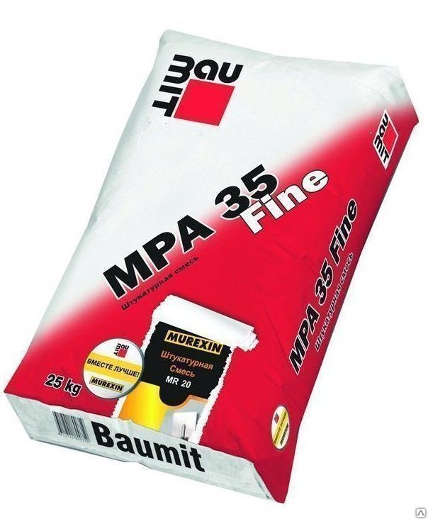 Baumit MPA 35 Fine (Мурексин MR 20 серая)